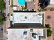 Abstract aerial of the townhome roof showcasing utilities and providing a unique perspective of the property's maintenance at 625 S Roosevelt St, Tempe, AZ 85281