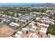 The neighborhood's aerial view features beautiful landscaping, nearby parks, and convenient access to local amenities at 625 S Roosevelt St, Tempe, AZ 85281