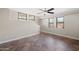 Tile flooring in an upstairs living area with multiple windows that provide an abundance of natural light at 625 S Roosevelt St, Tempe, AZ 85281