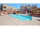 Community pool with lounge chairs and covered seating area provides a great space for residents to relax and enjoy the outdoors at 625 S Roosevelt St, Tempe, AZ 85281