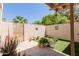 Cozy outdoor living space with seating, stone pavers and manicured foliage at 6350 N 78Th St # 280, Scottsdale, AZ 85250