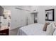 Here is the bedroom featuring all white walls, carpet flooring, and a closet at 6350 N 78Th St # 280, Scottsdale, AZ 85250