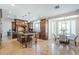 Gourmet kitchen featuring custom cabinetry, granite countertops, and a large island with seating at 768 E Mountain Sky Ave, Phoenix, AZ 85048