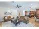 Open living room with views of the kitchen and stylish decor at 768 E Mountain Sky Ave, Phoenix, AZ 85048