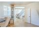 Home office with custom built-in shelving and staircase view at 768 E Mountain Sky Ave, Phoenix, AZ 85048