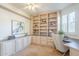 Bright office with built-in shelving and a comfortable workspace at 768 E Mountain Sky Ave, Phoenix, AZ 85048