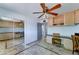 Office space featuring tile floors, built-in shelves, and a sliding door closet at 8220 E Montecito Ave, Scottsdale, AZ 85251