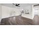 Open-concept living space features modern flooring and seamless flow to the kitchen at 8524 E Mariposa Dr, Scottsdale, AZ 85251