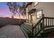 Inviting backyard featuring a paved patio, lush landscaping, and a cozy outdoor seating area for relaxation and entertaining at 942 S Ash Ave # 104, Tempe, AZ 85281