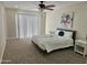 A comfortable bedroom with a bed and stylish decor at 9612 N 52Nd Dr, Glendale, AZ 85302