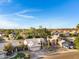 Aerial view of a residential neighborhood with well-maintained homes and desert landscaping at 1120 E Harbor View Dr, Gilbert, AZ 85234