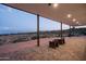 Inviting covered patio with scenic vistas, providing a perfect outdoor retreat at 11426 E Quail Ln, Cave Creek, AZ 85331