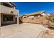 Private backyard with block fencing and ample space for outdoor living at 11455 E Persimmon Ave, Mesa, AZ 85212