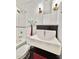 Bathroom features subway tiles, hexagon tiles, and new sink at 1309 W 10Th St, Tempe, AZ 85281
