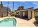 Relaxing pool area with seating and a shaded patio at 19601 N 7Th St # 2095, Phoenix, AZ 85024
