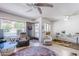 Bright living room featuring an open floor plan, neutral colors, and ample space for relaxation at 2311 S Farnsworth Dr # 81, Mesa, AZ 85209