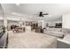 Bright and open floor plan with living room flowing into dining area and kitchen at 2350 E Melrose St, Gilbert, AZ 85297