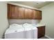 This convenient laundry room features modern appliances and ample storage space at 28990 N White Feather Ln # 185, Scottsdale, AZ 85262