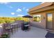 Relaxing patio area perfect for entertaining while enjoying views of the beautiful desert landscape at 28990 N White Feather Ln # 185, Scottsdale, AZ 85262