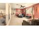 Upstairs living room featuring warm-colored walls and comfortable seating at 31156 N 137Th Ln, Peoria, AZ 85383
