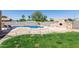 The backyard includes a pool and built in barbeque for enjoyable outdoor living at 3784 E Simpson Ct, Gilbert, AZ 85297