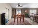 Dining room with ceiling fan and tile floor at 3784 E Simpson Ct, Gilbert, AZ 85297