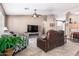 Inviting living space boasts modern furniture, neutral tones and open floor plan at 3784 E Simpson Ct, Gilbert, AZ 85297