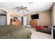 Bedroom with ceiling fan and furnishings at 3784 E Simpson Ct, Gilbert, AZ 85297