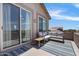Cozy balcony with comfortable seating and a view of the surrounding landscape at 3812 N Barron --, Mesa, AZ 85207