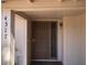 Welcoming front entry door with security screen and visible house number at 4517 S Grandview Ave, Tempe, AZ 85282