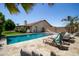 Refreshing pool with ample lounge space, perfect for relaxation and outdoor entertaining at 556 W Sagebrush St, Gilbert, AZ 85233