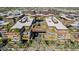 An aerial view shows the buildings with landscaping, balconies and a luxurious common area at 7151 E Rancho Vista Dr # 3001, Scottsdale, AZ 85251