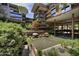 Stunning courtyard view of landscaping and water features, perfect for entertaining at 7151 E Rancho Vista Dr # 3001, Scottsdale, AZ 85251