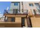 Modern townhome featuring a patio with outdoor furniture at 820 N 8Th Ave # 25, Phoenix, AZ 85007