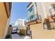 Townhome with a private gated patio, features a balcony, enhancing the outdoor living and privacy at 820 N 8Th Ave # 25, Phoenix, AZ 85007