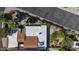 Aerial view of roof and garden area featuring a pool at 1023 E Sahuaro Dr, Phoenix, AZ 85020