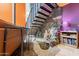 Unique staircase featuring a rock wall and built in waterfall at 1123 E Maryland Ave # 4, Phoenix, AZ 85014