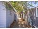 View of side yard shows perimeter fencing, mature trees, and ample space at 1410 S 24Th Ave, Phoenix, AZ 85009