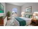 Comfortable main bedroom suite with a large window and a plush queen bed, creating a serene and stylish retreat at 15642 W Georgia Dr, Surprise, AZ 85379