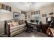 Bedroom with carpet flooring, a daybed, and a desk that is perfect for studying at 3578 E Walnut Rd, Gilbert, AZ 85298