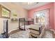 Bedroom with a bunk bed and pilates reformer, window with natural light at 4055 N Recker Rd # 62, Mesa, AZ 85215