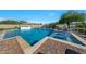 Sparkling backyard pool with in-pool loungers and a basketball hoop at 4417 W El Cortez Trl, Phoenix, AZ 85083
