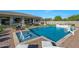 Backyard pool area with lounge seating and well-manicured landscaping at 4417 W El Cortez Trl, Phoenix, AZ 85083