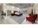 Spacious main bedroom with tray ceilings, recessed lighting, and a large window at 4714 E Lewis Ave, Phoenix, AZ 85008