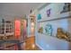 Elegant dining area with a glass table and unique decor at 5102 N 31St Pl # 432, Phoenix, AZ 85016