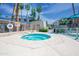 Inviting community hot tub area, perfect for relaxation and socializing, with lush greenery at 5102 N 31St Pl # 432, Phoenix, AZ 85016