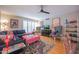 Stylish living room with comfortable seating, hardwood floors, and an open floor plan at 5102 N 31St Pl # 432, Phoenix, AZ 85016