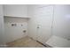 Functional laundry room with wash basin, ample space, and convenient access to the exterior at 7151 W Lamar Rd, Glendale, AZ 85303