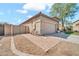 Single car garage and private side gate leading to backyard at 8465 W Andrea Dr, Peoria, AZ 85383