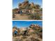A group of people hiking a desert mountain trail near boulders at 9543 E Kiisa Dr, Scottsdale, AZ 85262